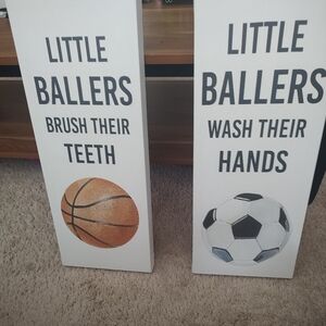Sports Themed Wall Art Set